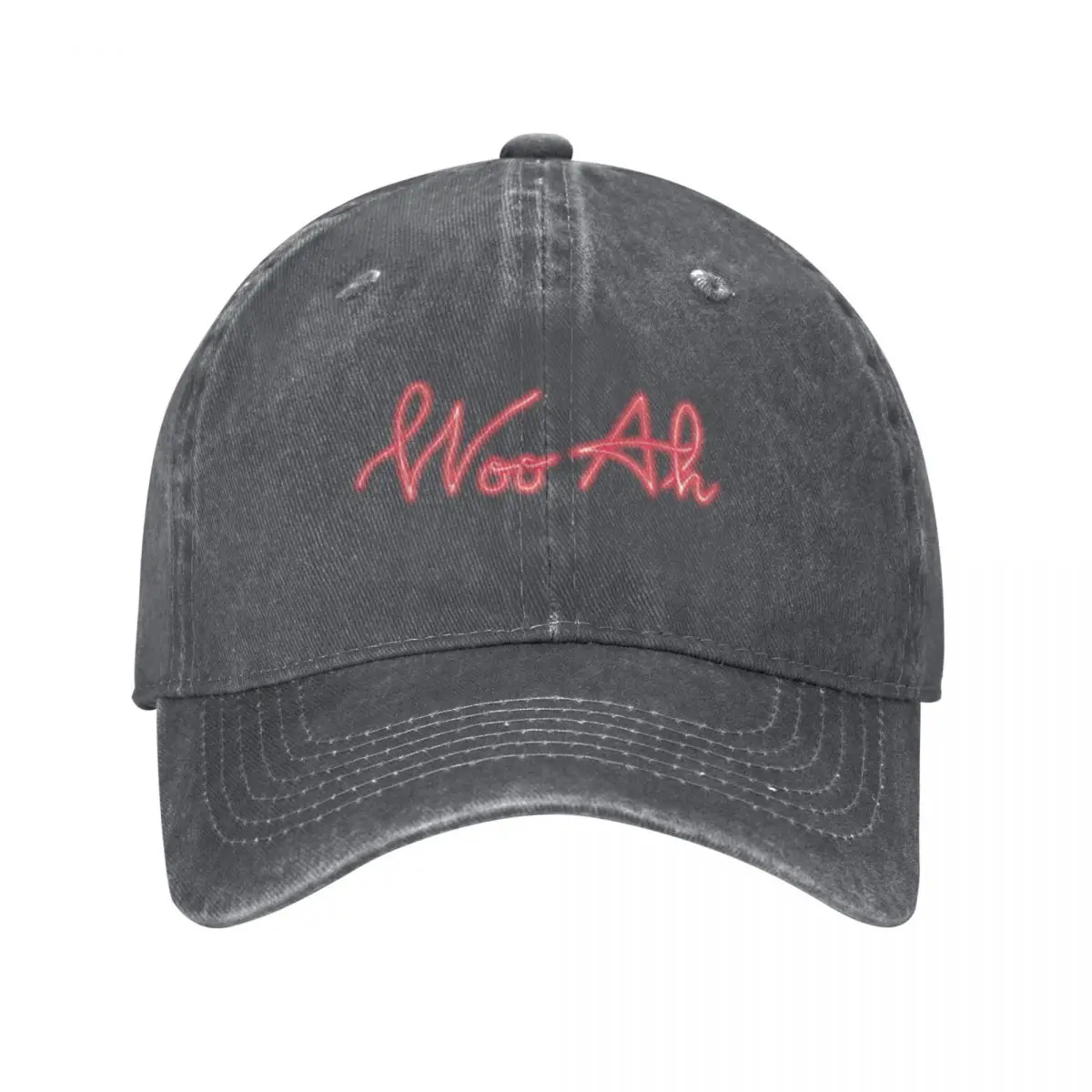 Coral Neon Woo-Ah - no background Baseball Cap summer hat Trucker Hat For Man Women's