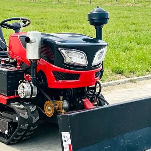 

Customized Ride-On Agricultural Plowing Machine Equipped with Crawler Tractor, Rotary Tiller and Micro Tiller