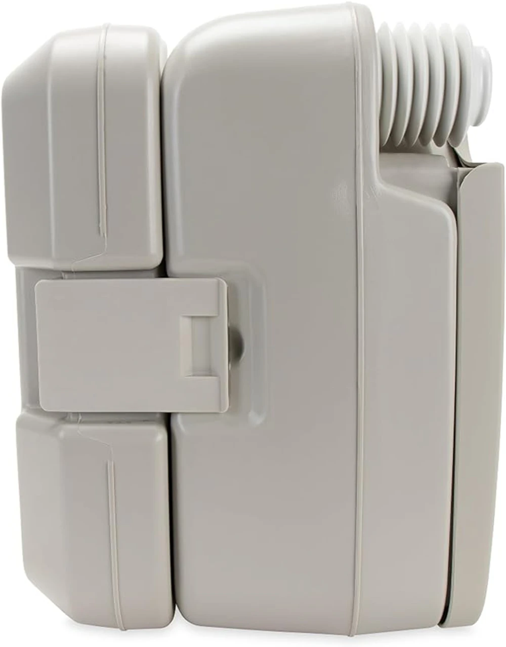 Camco Portable Travel Toilet - Features Bellow-Type Flush and Sealing Slide Valve to Lock-in Odors