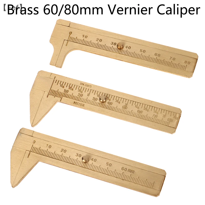 

Mini Brass Vernier Caliper Portable Sliding Ruler Metal Vernier Caliper Precision Measuring Tool For Jewelry DIY Crafts
