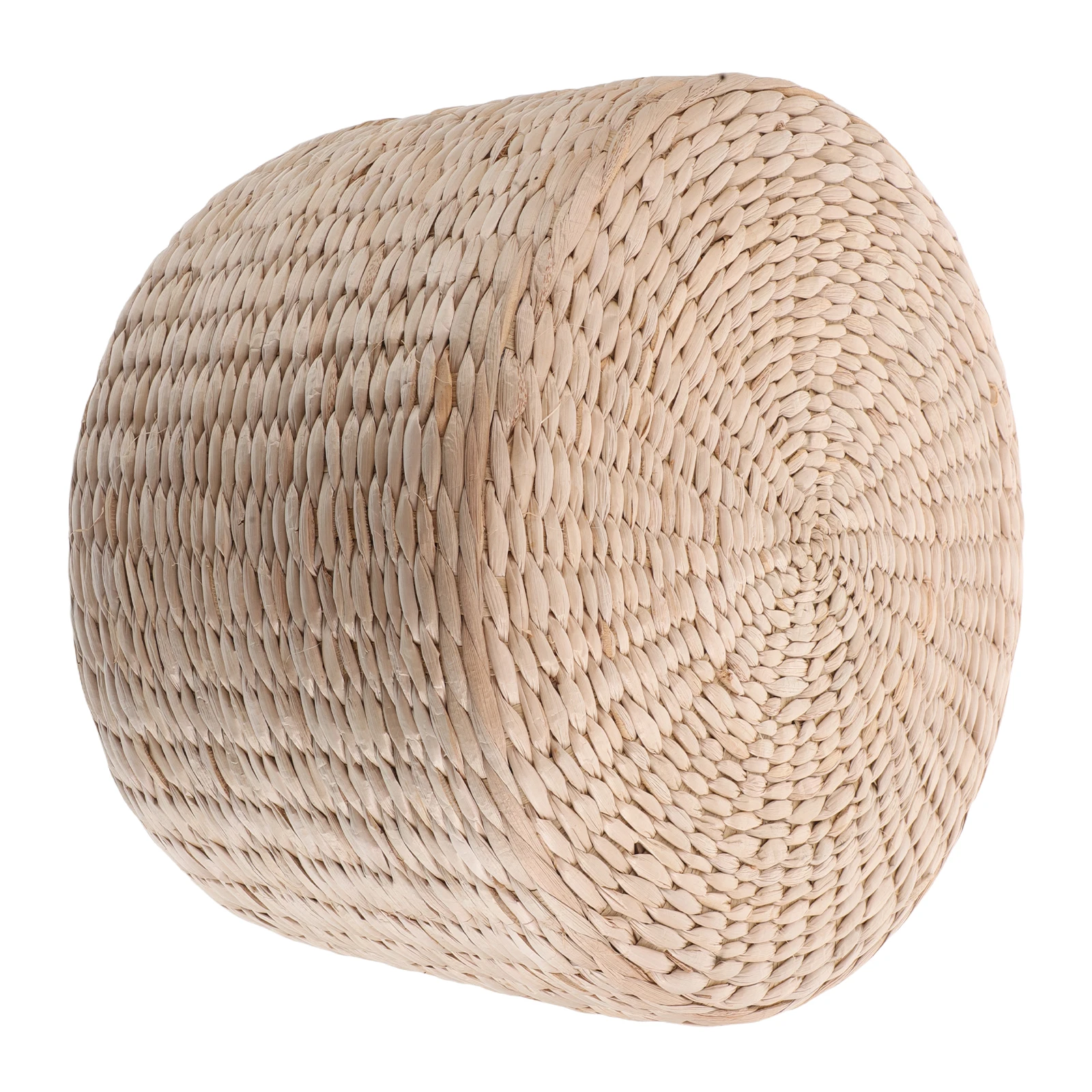 천연 짚으로 엮은 스툴 일본 레트로 스타일 바닥 의자 홈 데코 요가 쿠션 수제 악센트 좌석