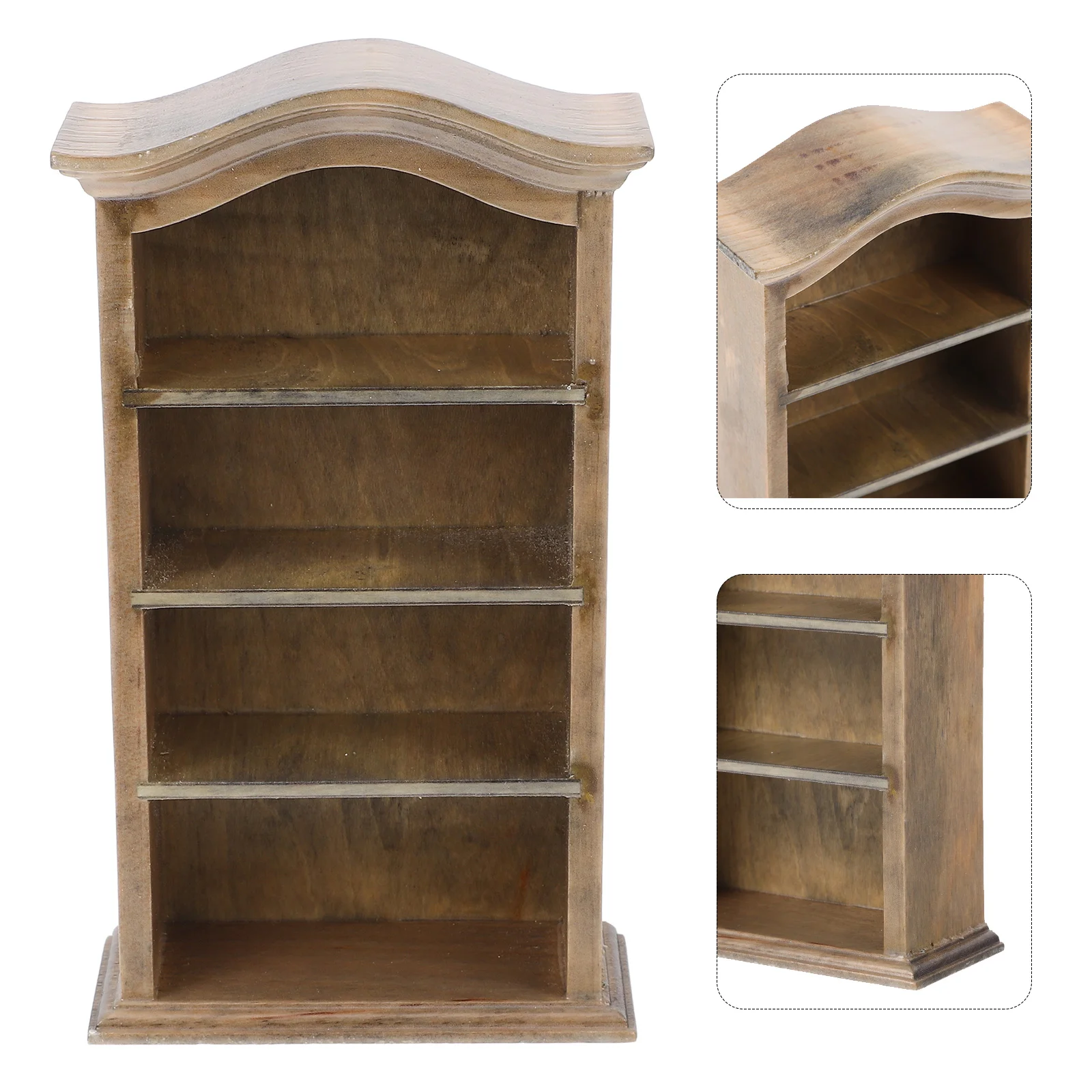 Bookcase Ornaments Mini Furniture Model Toys Wardrobe Miniature House Shelf