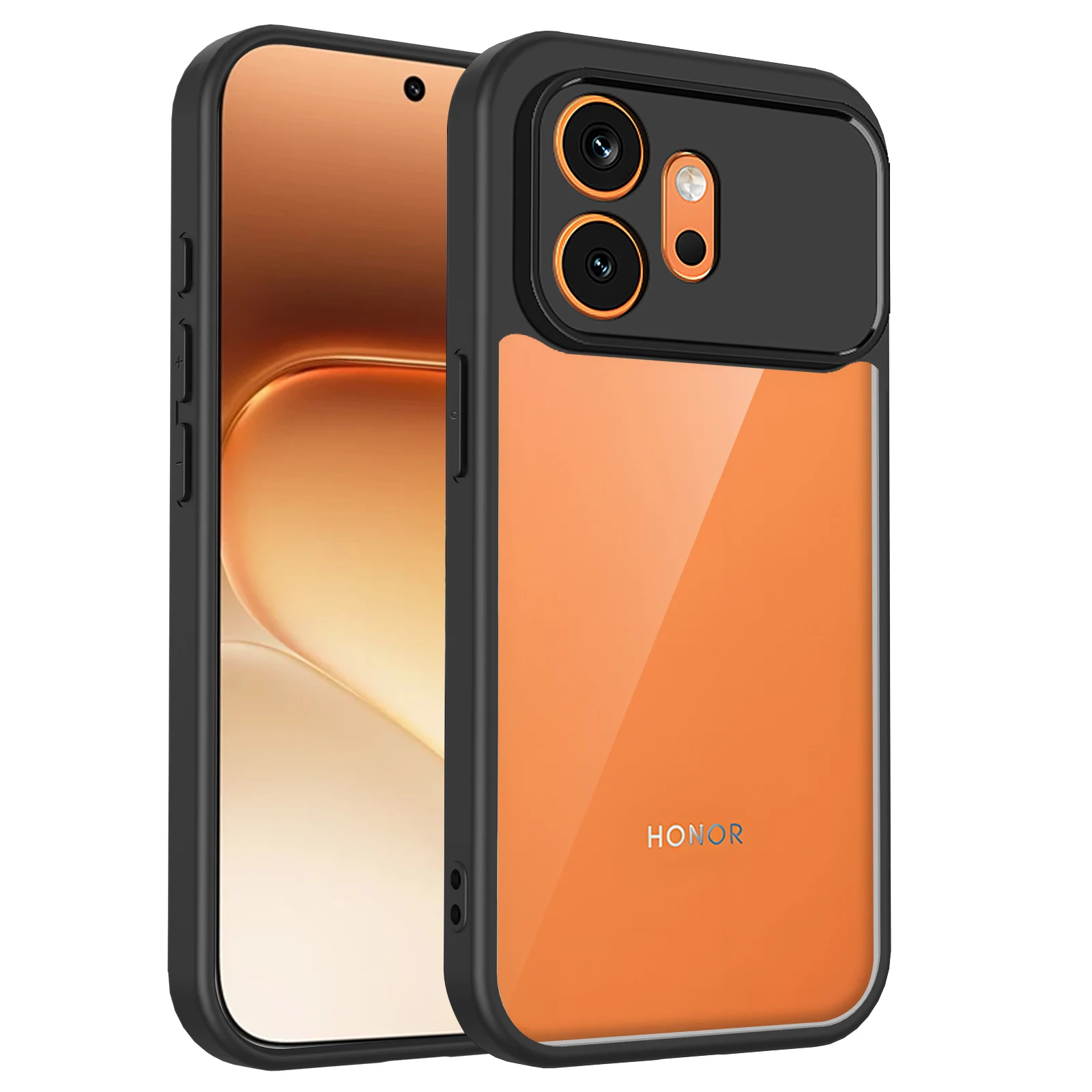ShockProof Soft TPU+PC Clear Back Cover Phone Case For Honor