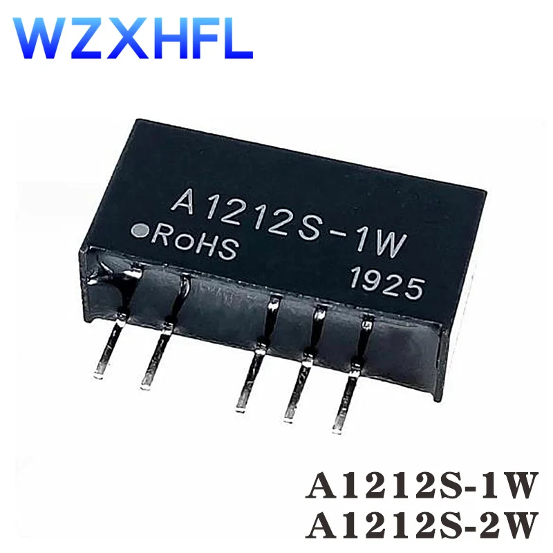 2PCS A1212S-1W 2W A1212S DIP4 DC-DC regulated power supply module 12v to 12v brand pumuddsy Isolating Switching Power Supply