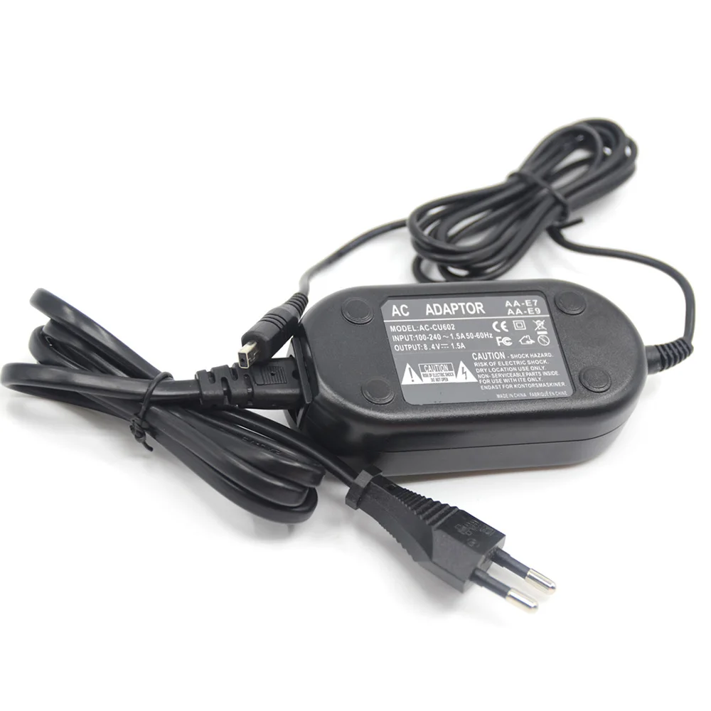 

AA-E9 AC Adapter Power Charger for Samsung AA-E8 AA-E7 AA-E6A VP DC575 DC563 DC165 DC161 DC175WB D975 D959 Camera Camcorder