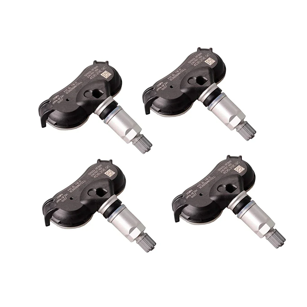 

YAMTM 4 шт. датчик давления в шинах TPMS 52933-2F000 315 МГц для Hyundai Accent, для Equus, для Genesis, Sonata, для Tucson, для Kia