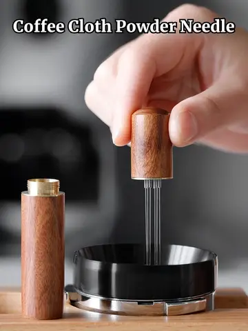 Stainless Steel Coffee Powder Tamper Espresso Powder Stirrer Distributor Leveler WDT Tools Cafe Stirring Barista Accessories
