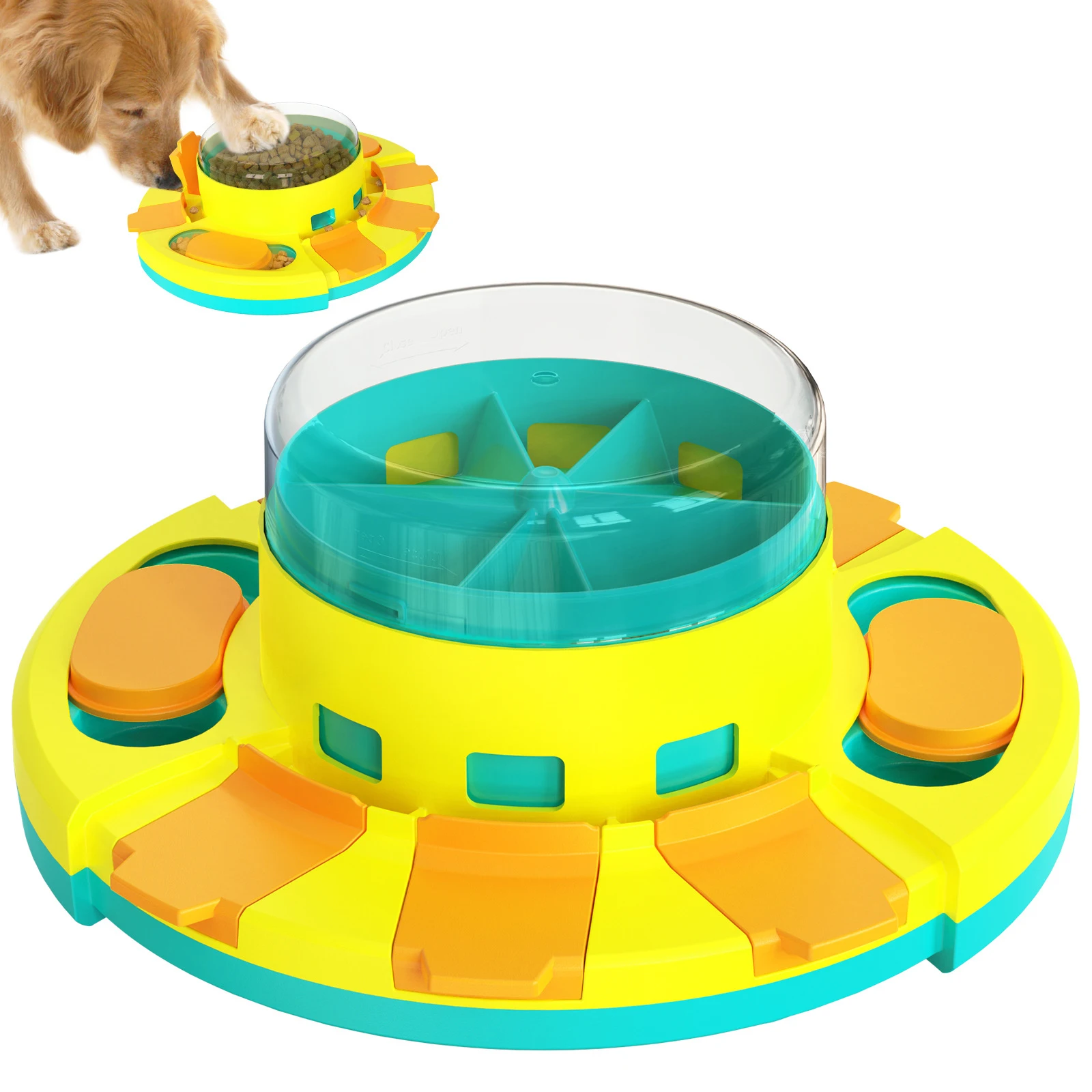 Dog Puzzle Toys Press Slow Feeder Interactive Enrichment Toys for pets for Puppy IQ Trainning Treat Dispenser Food Leaker Bowl