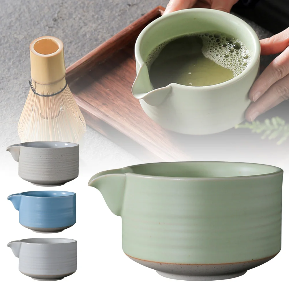 Traditional Ceramic Tea Matcha Bowl Durable Handmade Green Tea Maker Cup For Japanese Matcha Preparation Kitchen Supplies