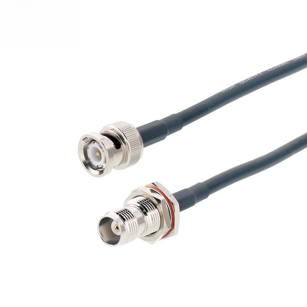 50cm RG58 RF Cable with BNC Male and TNC Female Connectors 50 Ohm 0.4 GHz Double Shielded for Wireless Test Setups