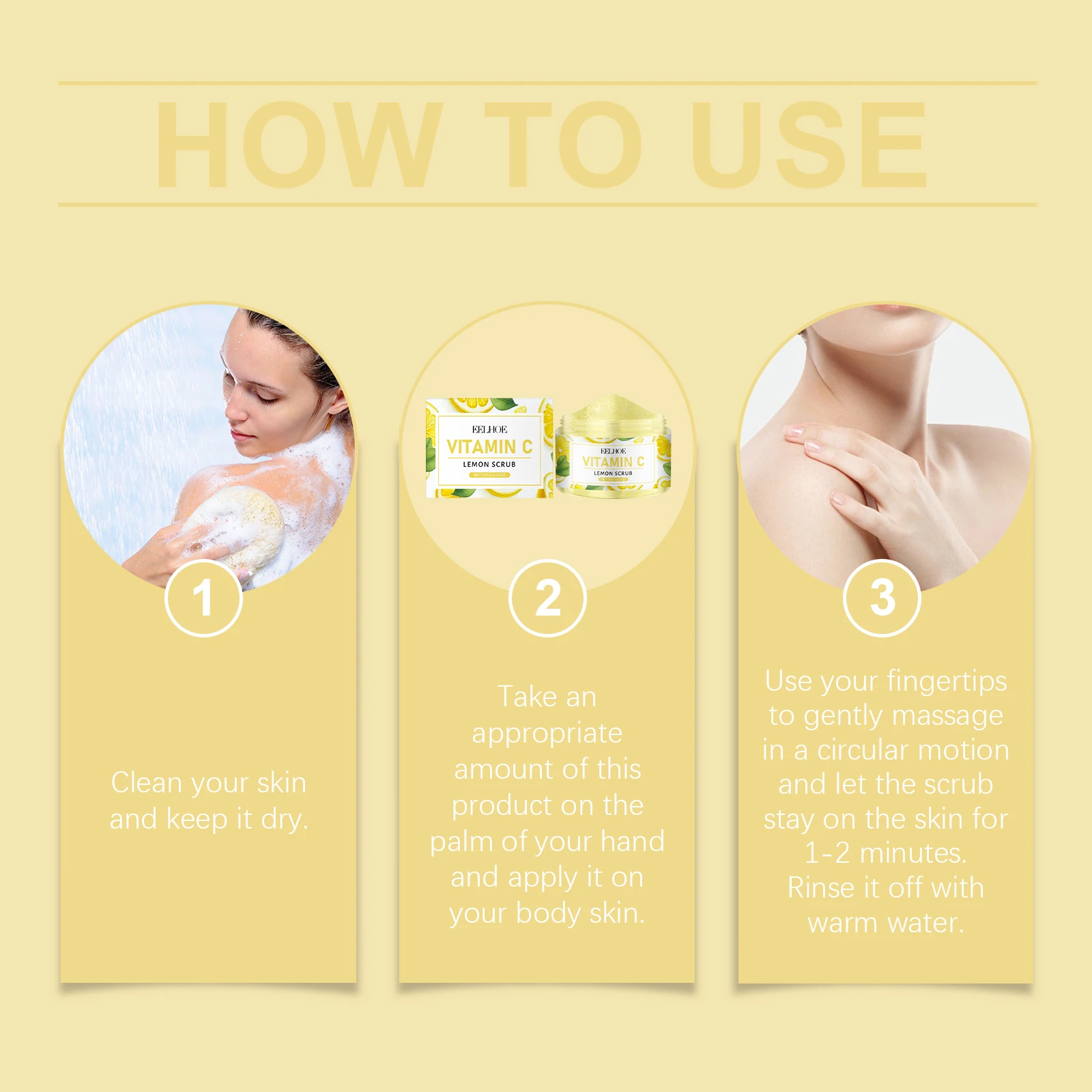 Lemon Vitamin C Scrub Effectively Remove Aging Cuticles Regulates Pigmentation Reduce Local Dullness Exfoliating Face Care Cream #4