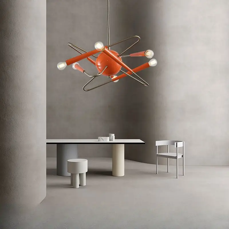 

Postmodern Art Creativity Personality Living Room Dining Room Bedroom Study Room Orange Pendant Lamp