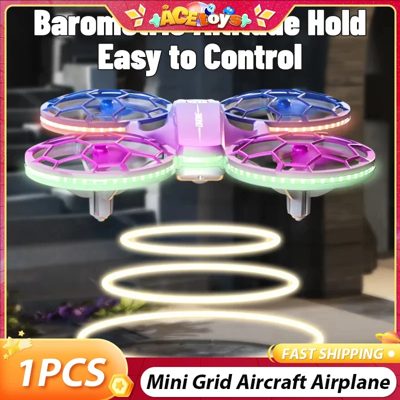 

JJRC H127 мини-сетка самолет красочное освещение фиксированная высота анти-падение игрушка-дрон беспроводной самолет с дистанционным управлением детская игрушка