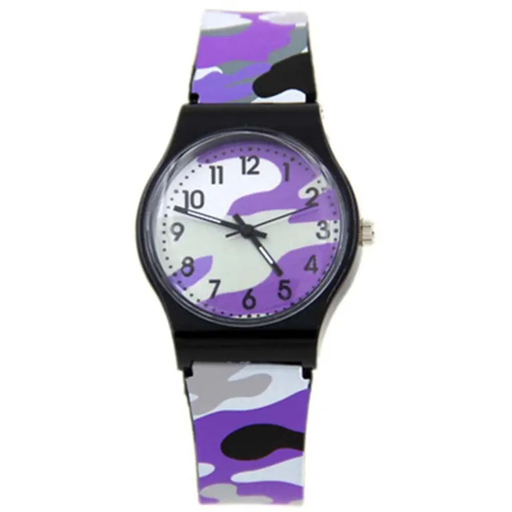 Camouflage Wristwatch Children Silicone Watch Cartoon Quartz Kids Watches Boys Gift Watch For Children Reloj Para Ninos