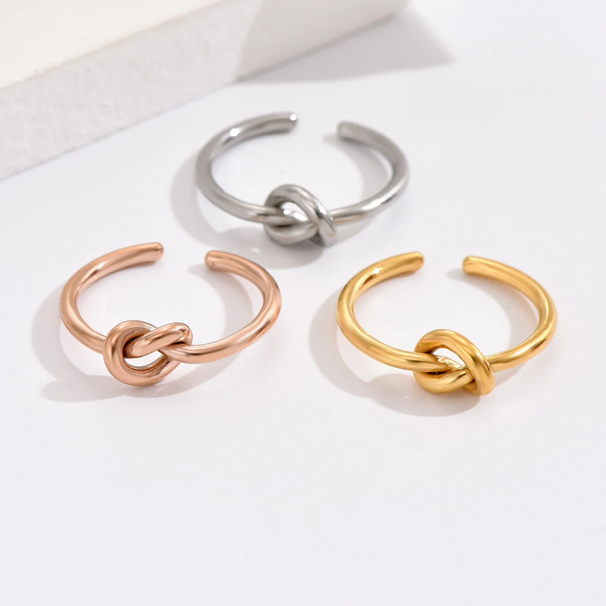 3PCS Stainless Steel Adjustable Toe Rings for Women Open Tail Finger Ring Hypoallergenic Toe Rings Set Summer Beach Foot Jewelry