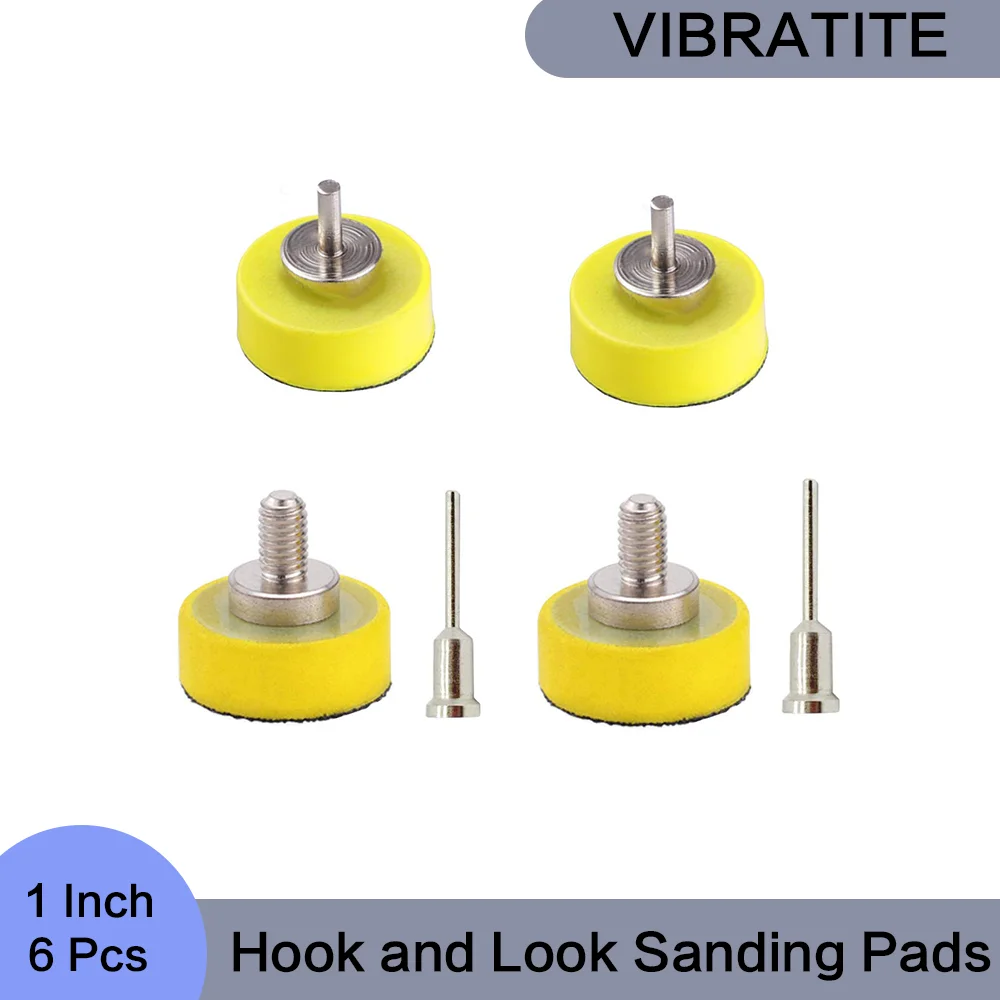 

1 Inch Sanding Pads Hook and Look with Shank 2.35mmX10mm 3mmX10mm 3mmX30mm 6mmX30mm for Polishing Grinding Wood Stone Metal