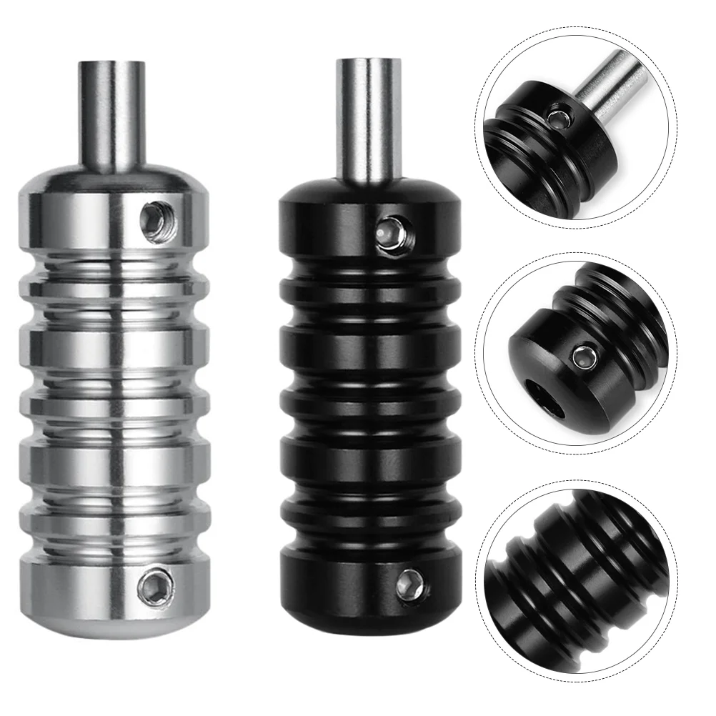 2 Pcs Alloy Tattoo Handle Tubes Tattooing Accessories Grip Machine Grips Aluminum Mechanical Holder Parts Adjustable