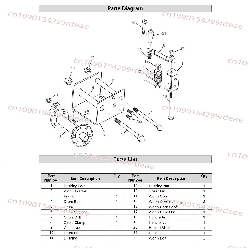 

small lifting winch with wire ropeSelf locking manual winch, hand cranked winch, hand cranked winch