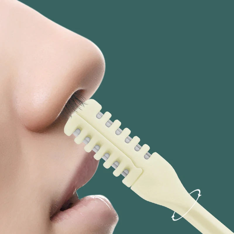 Multifunction Outdoor Portable EDC Earpick Double Blade Manual Safe Cleaning Nose Hair Trimmer Tools