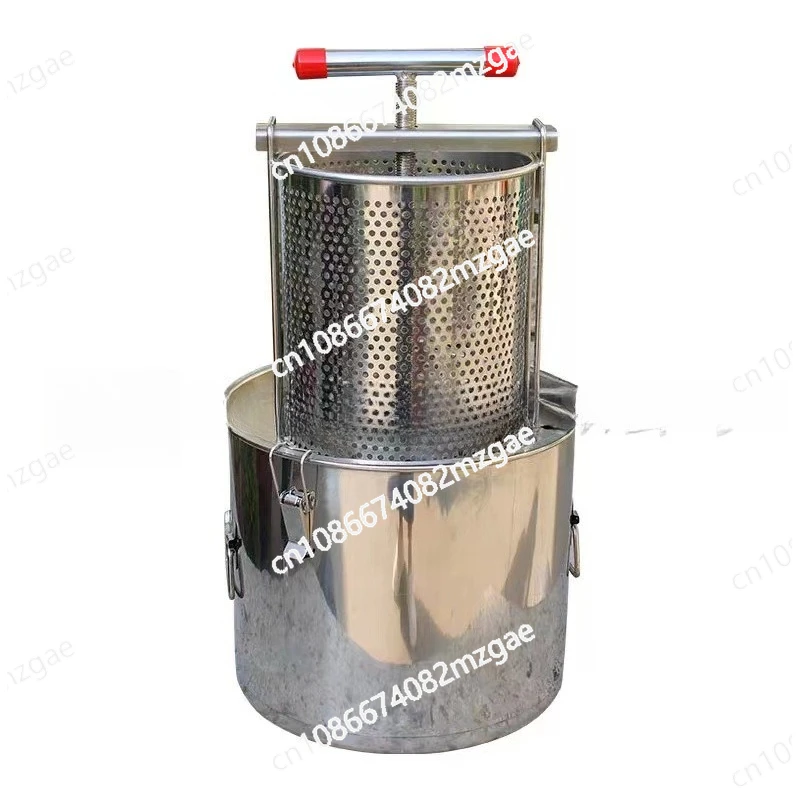 Honey Press All Stainless Steel Wax Press Connect Honey Barrel Sugar Small Manual Wax Press Lees Machine Filter