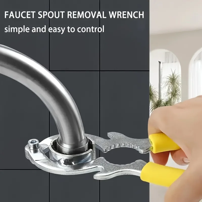3-in-1-Multifunktionswerkzeuge, Wasserhahn, Bubbler, Schraubenschlüssel, Flaschenöffner und Zange, Küchenspüle, Belüfter, Entfernungsschlüssel, Reparaturschlüssel – Detail 7