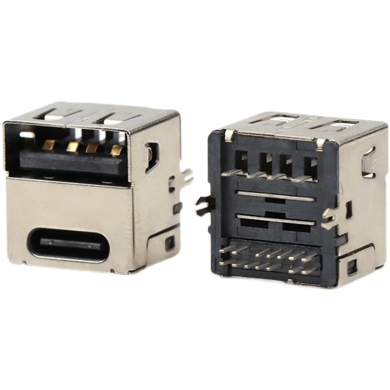TYPE-C + USB 2-in-1 암 시트 보조베터리 충전기 USB2.0 고속 충전 플래시 충전 소켓 커넥터