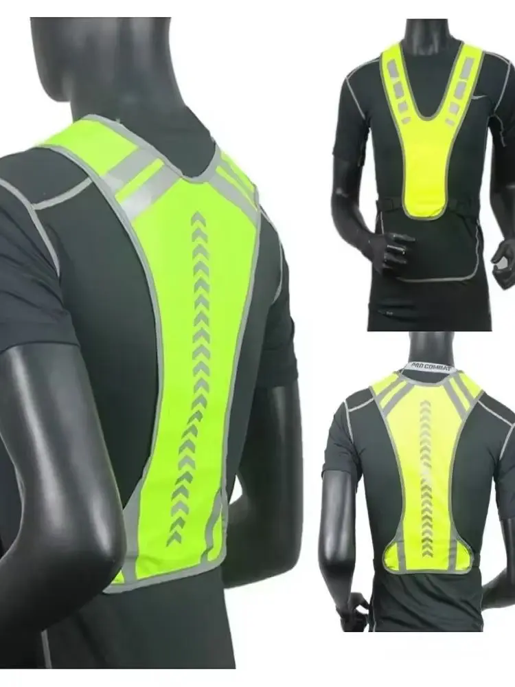 AliExpress NONE High Visibility Safety Highlight Night Motorcycle Reflective Cycling Vest Traffic Coat Night Running Working Reflective-Cloth