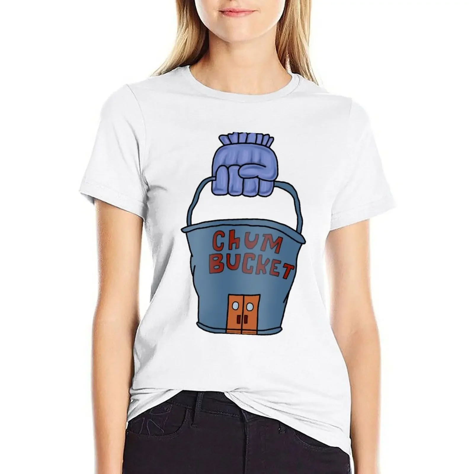 Chum Bucket T-shirt korean fashion oversized cat shirts for Women