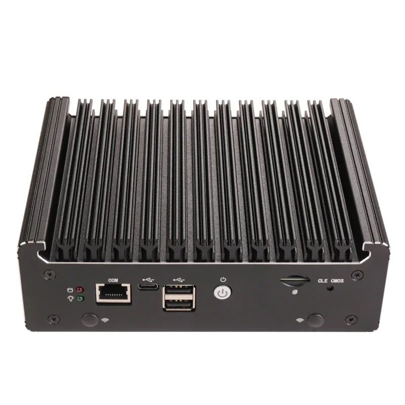 Mini computadora con 4 LANs i226-V 2.5G AES-Ni Intel N100 Pentium N6005 Pfsense Firewall Router Servidor Computadora 4 * USB 1 * COM RJ45
