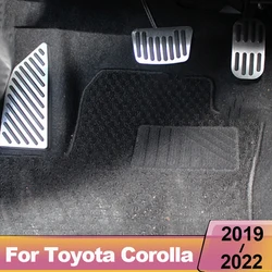 Pour Toyota Corolla E210 12th 2019 2020 2021 2022 plaquettes de pédales de voiture accélérateur frein à carburant repose-pieds plaque de pédale couvercles accessoires