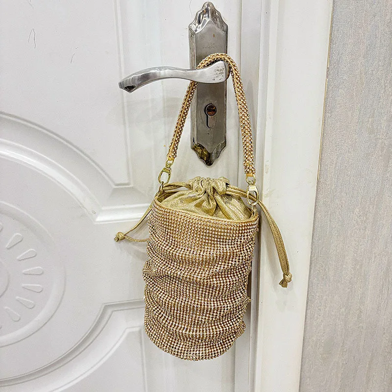 

bags designer rhinestone women handbags shinny party purses silver crystal mesh bag