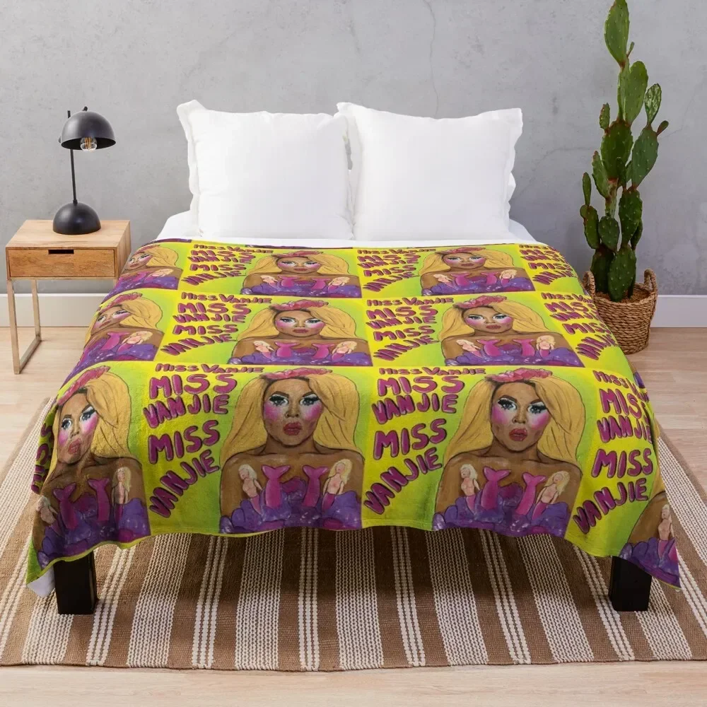 Miss Vanjie Miss Vanjie Miss Vanjie Throw Blanket Beautifuls Bed Fashionable Blankets