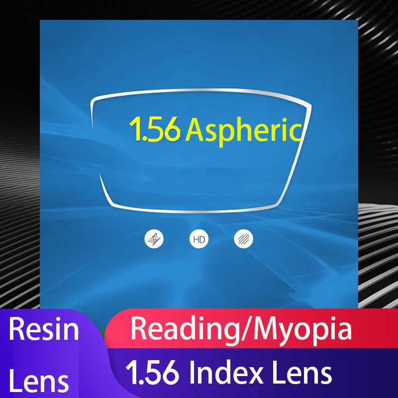 

1.56 Index Aspheric Anti Blue Light Radiation Lenses Superhydrophobic Film Myopia Presbyopia High Astigmatism Hyperopia