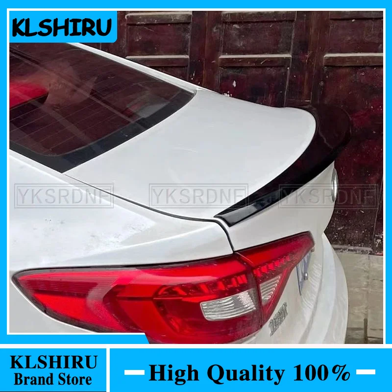 Fit For Hyundai Sonata 9 Black Spoiler 2018 2019 High Quality ABS Plastic Spoiler Primer Color Car Tail Wing Rear Trunk Spoiler