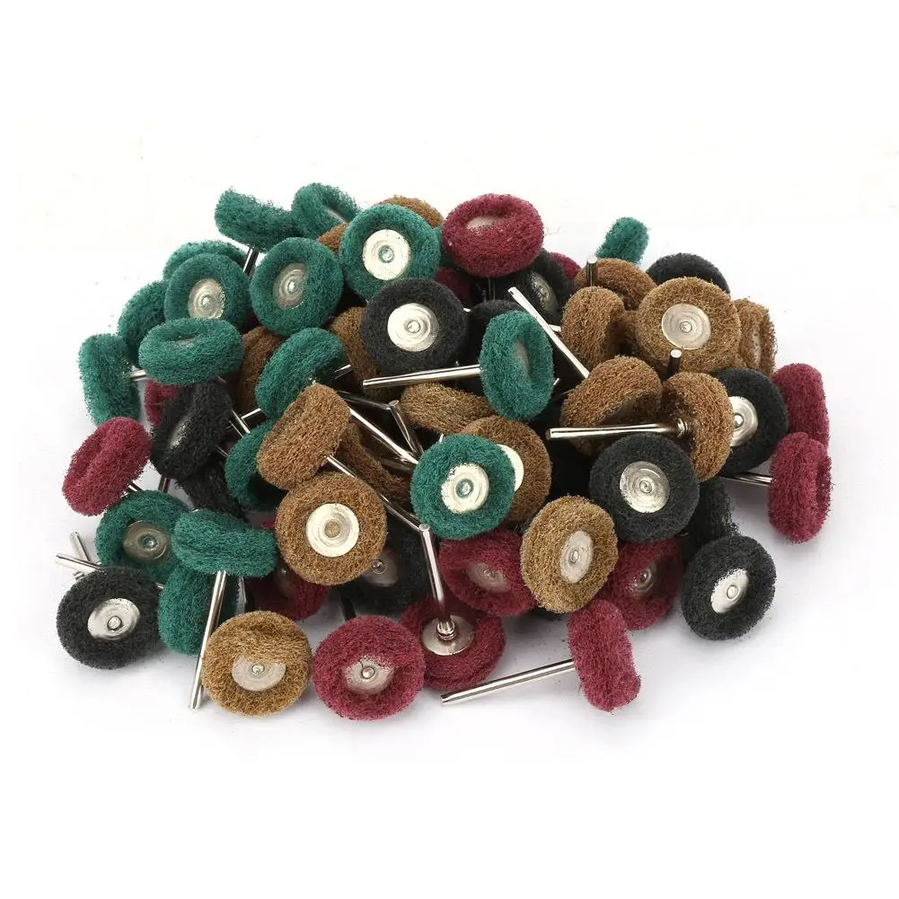 

80Pcs 25mm Polishing Buffing Wheel Brush Set Scouring Pad Kit for diy Grinding and Finishing Projects