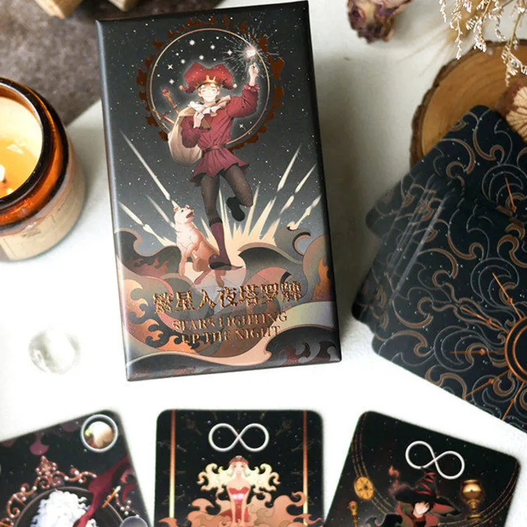 

Новые карты Таро «Звездная ночь» Звезды освещают ночь Игральные карты Карточная игра