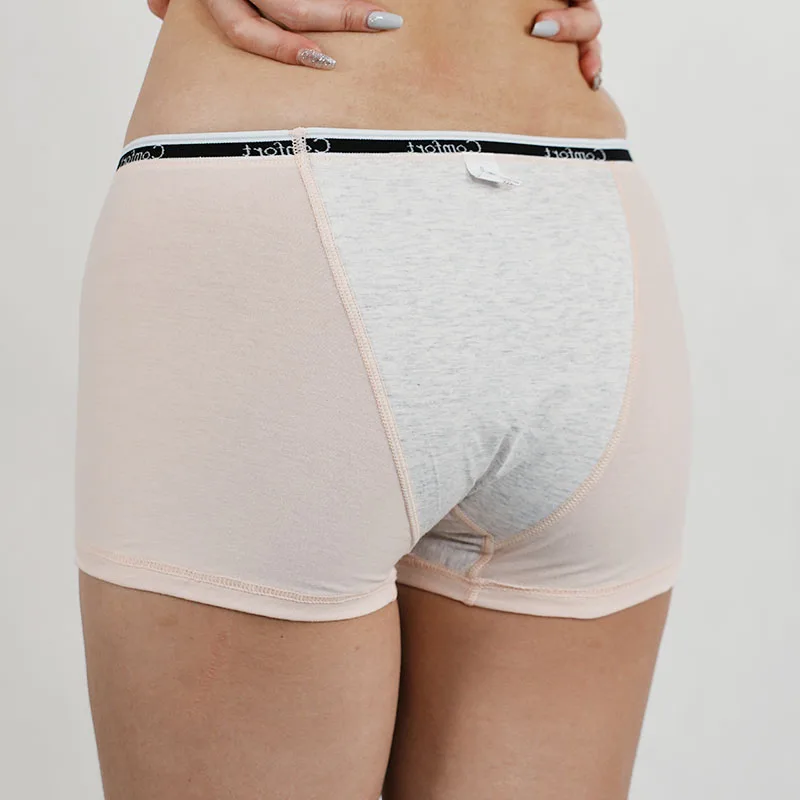 Cotton Menstrual Panties Women Leak Proof Boxer Short Underwear Female Menstruation Period Boyshort Underpants Woman Panty Panti image 5
