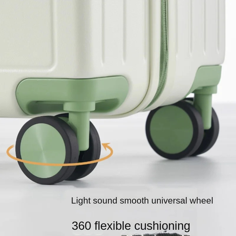 Wide-Handle 20-28 Inch Lightweight Carry-On Suitcase Multi-Functional Travel Luggage with Smooth-Rolling Wheels Suitcase