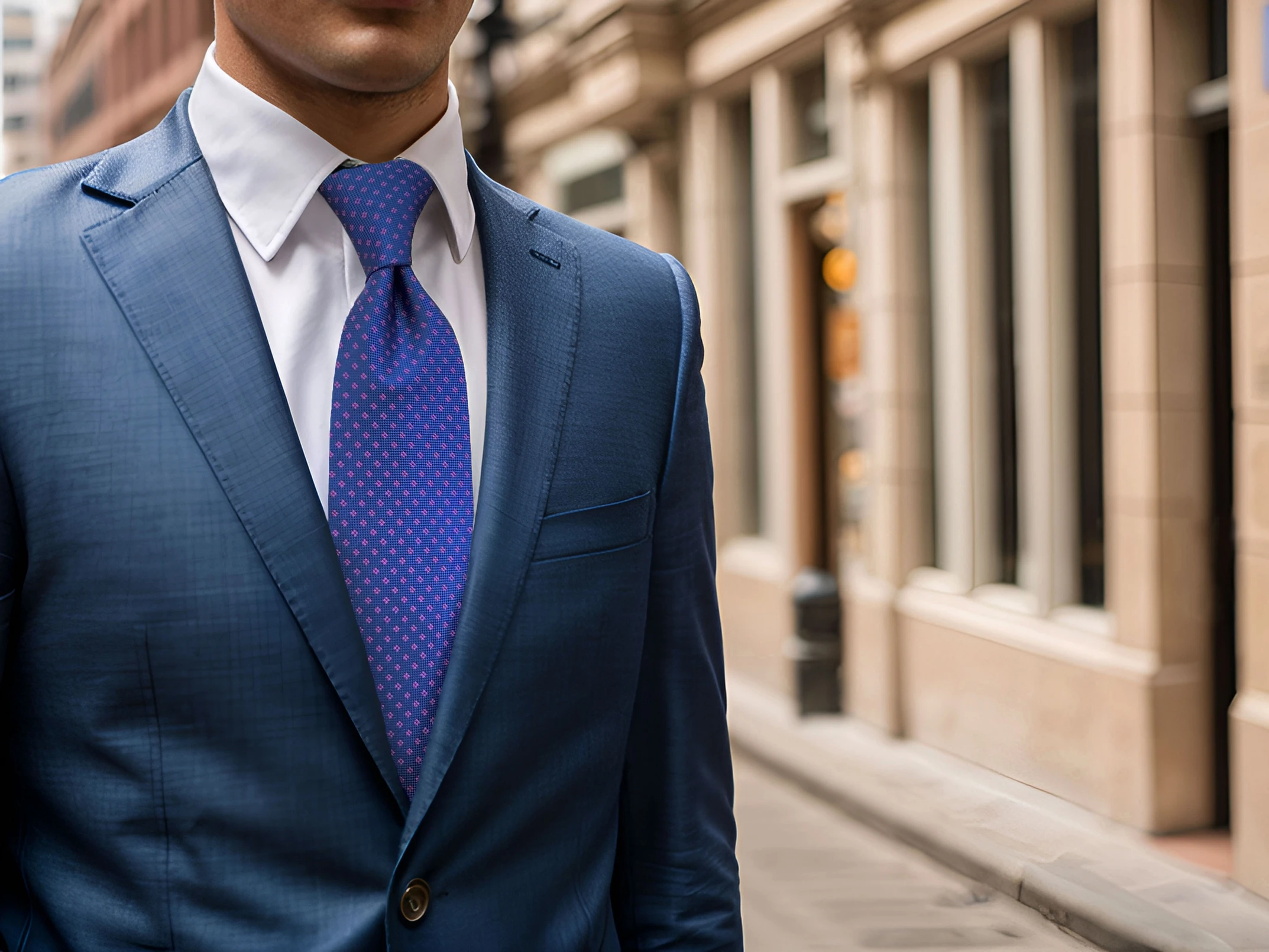 Polka Dots Mens Neckties Fashion Wedding Silk Blend Colorful Solid Ties for Men Pattern  Classic Business Accessory