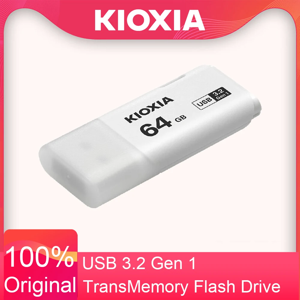 Kioxia USB3.2 Gen1 White 64GB 128GB 256GB Formerly Toshiba U-Pan Pen drive usb stick memory USB TransMemory Flash drives for PC