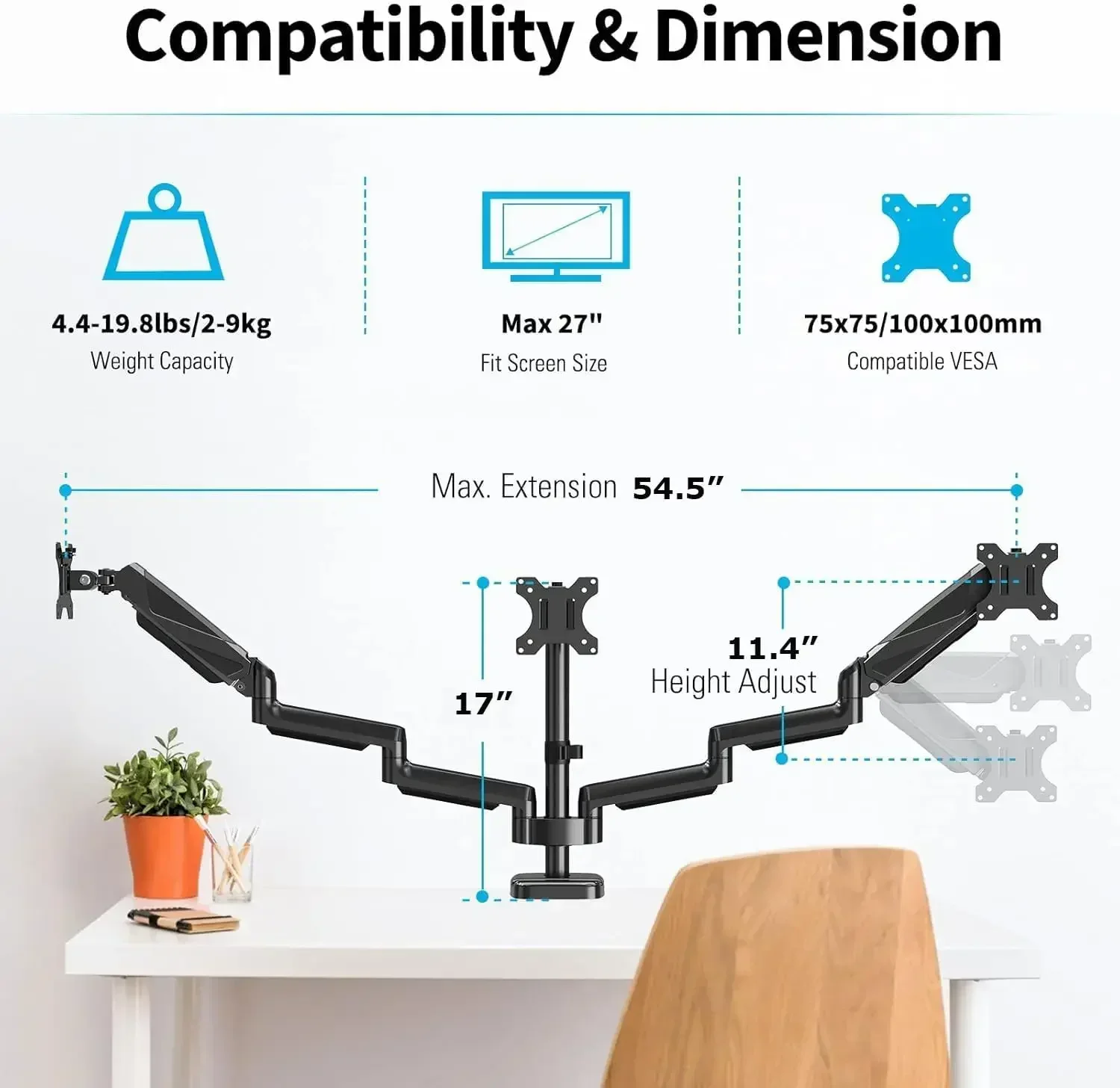 Three Monitor Stand - Cartoka