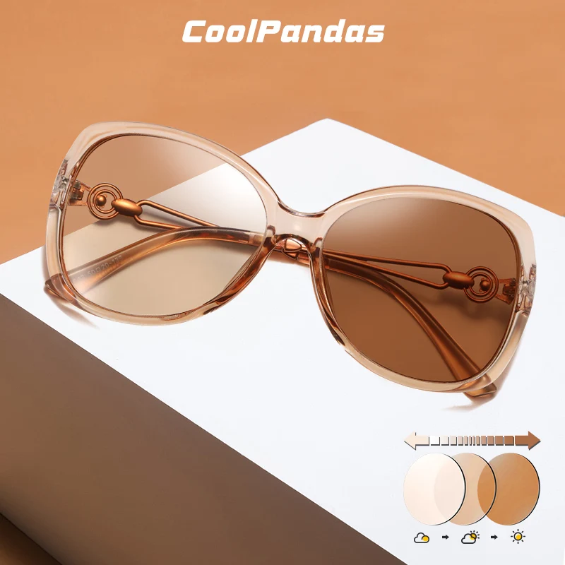 

CoolPandas 2023 Trending Women Polarized Photochromic Sunglasses For Women Luxury Design Ladies Elegant Travel Sun Glasses UV400