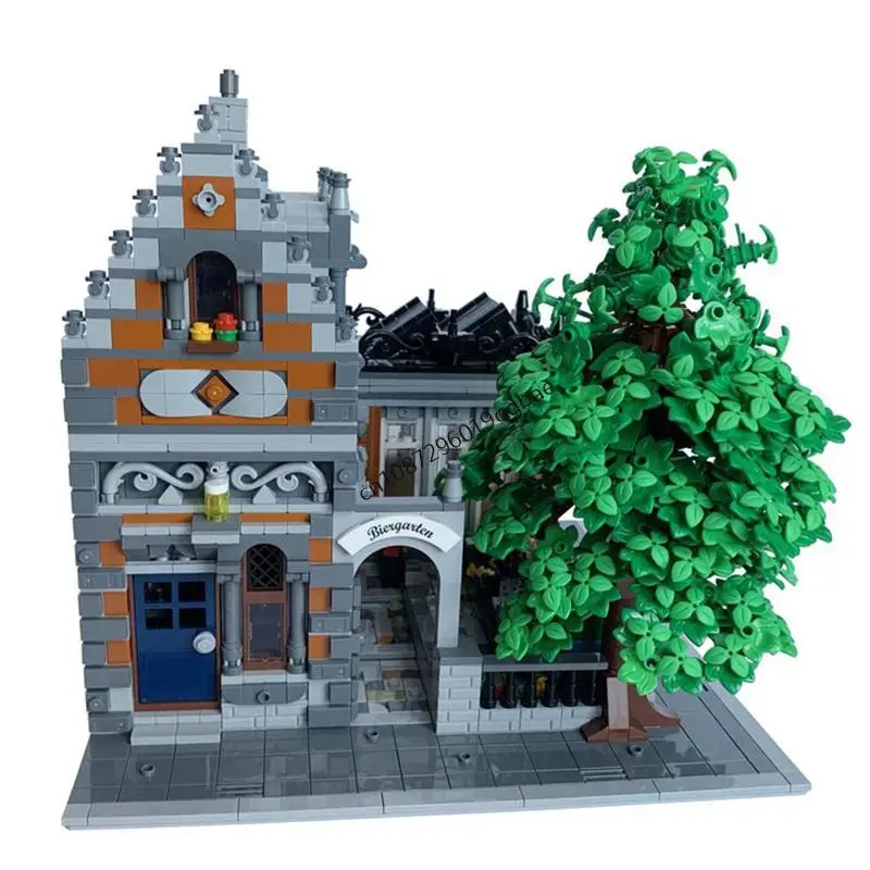 NIEUWE 2963PCS Stad Hot Selling Street View Moc Kleine Stad Brouwerij model DIY creatieve ideeën Kind Speelgoed Montage Puzzel verjaardagscadeau