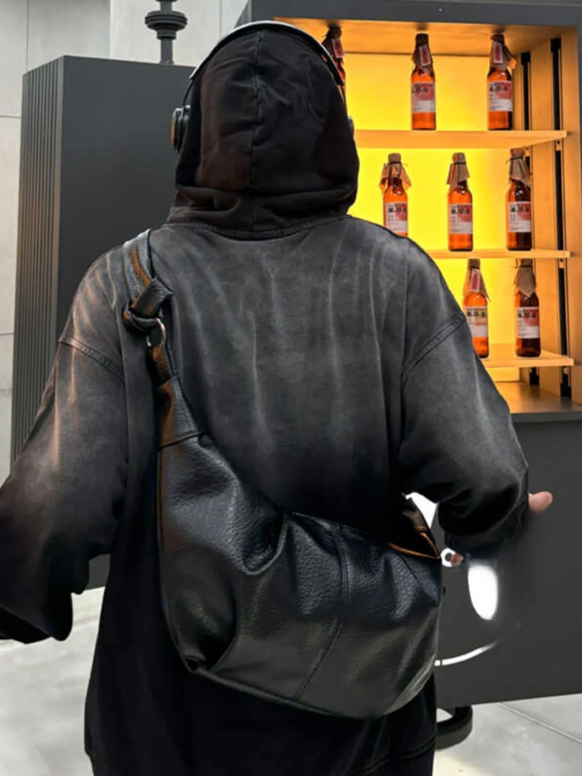 

NIN Design Корейская сумка для пельменей большой емкости в стиле ретро из мягкой кожи Lazy Sle Сумка через плечо для мужчин и женщин