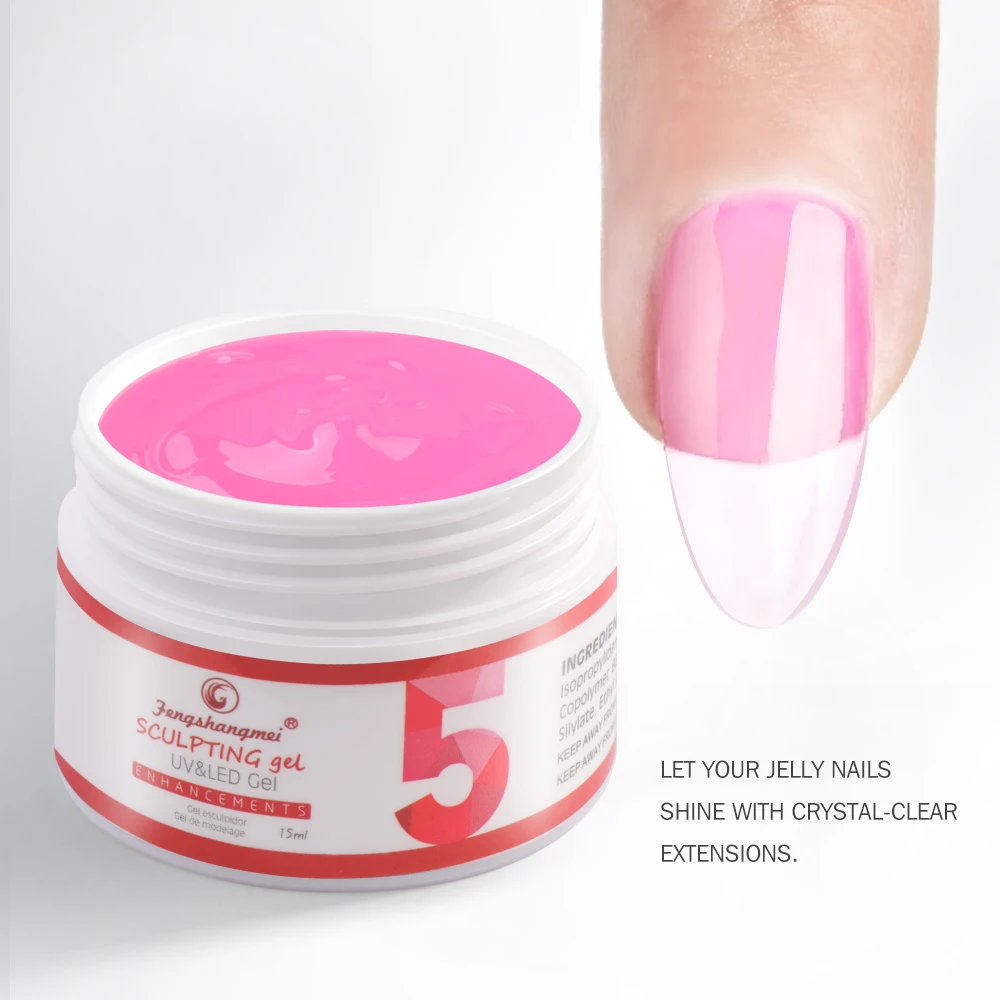 

15g LED/UV Builder Gel and Extension Gel, Tough and Quick Extension, Professional UV Gel for Nail Salon Use with Easy Removal