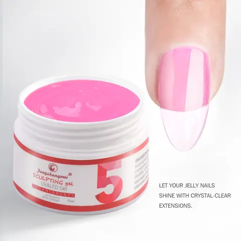 15g LED/UV Builder Gel and Extension Gel, Tough and Quick Extension, Professional UV Gel for Nail Salon Use with Easy Removal