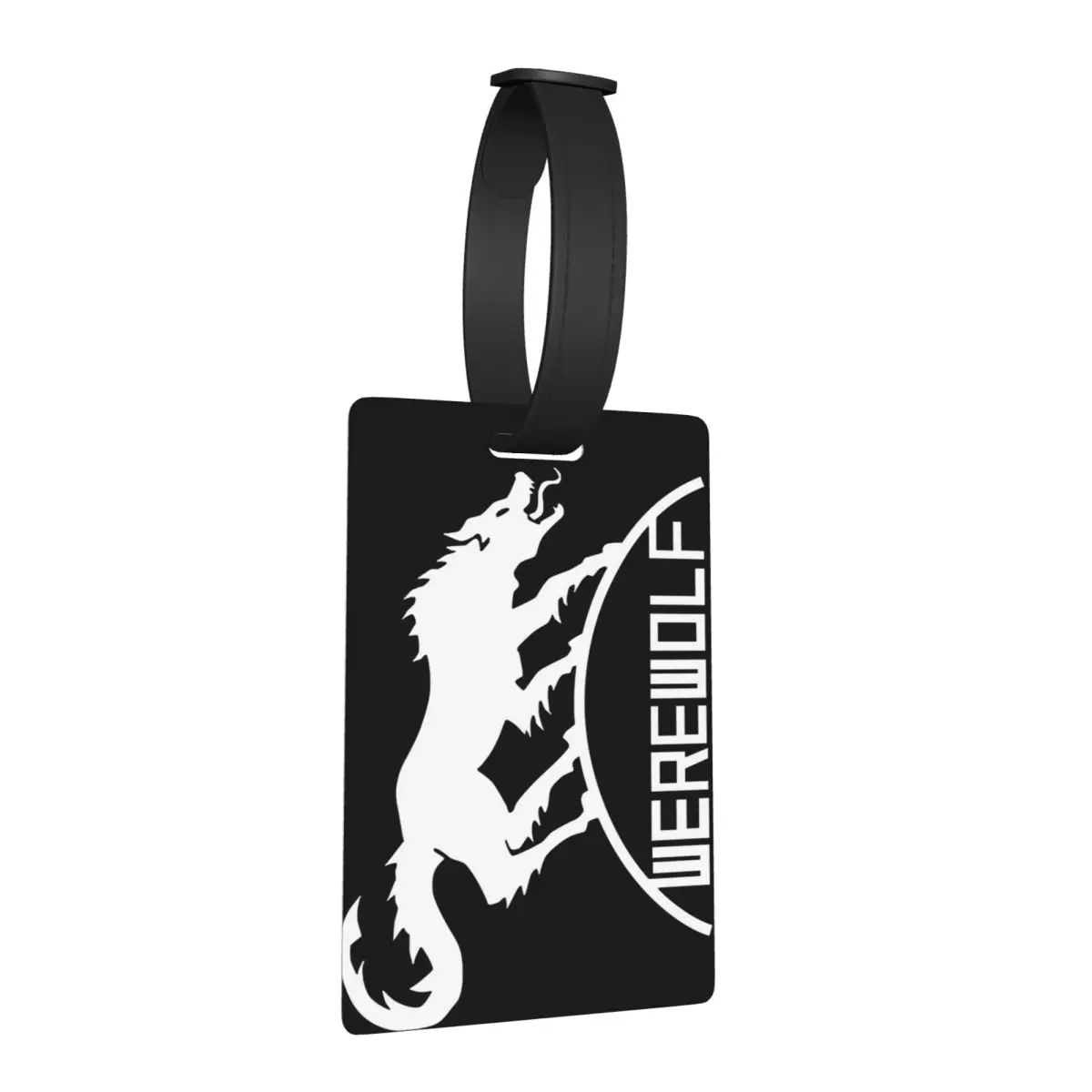 

Metal Gear Solid Game Werewolf Emblem Luggage Tags Suitcase Travel Portable Baggage Boarding Tag Label Holder ID Name Address