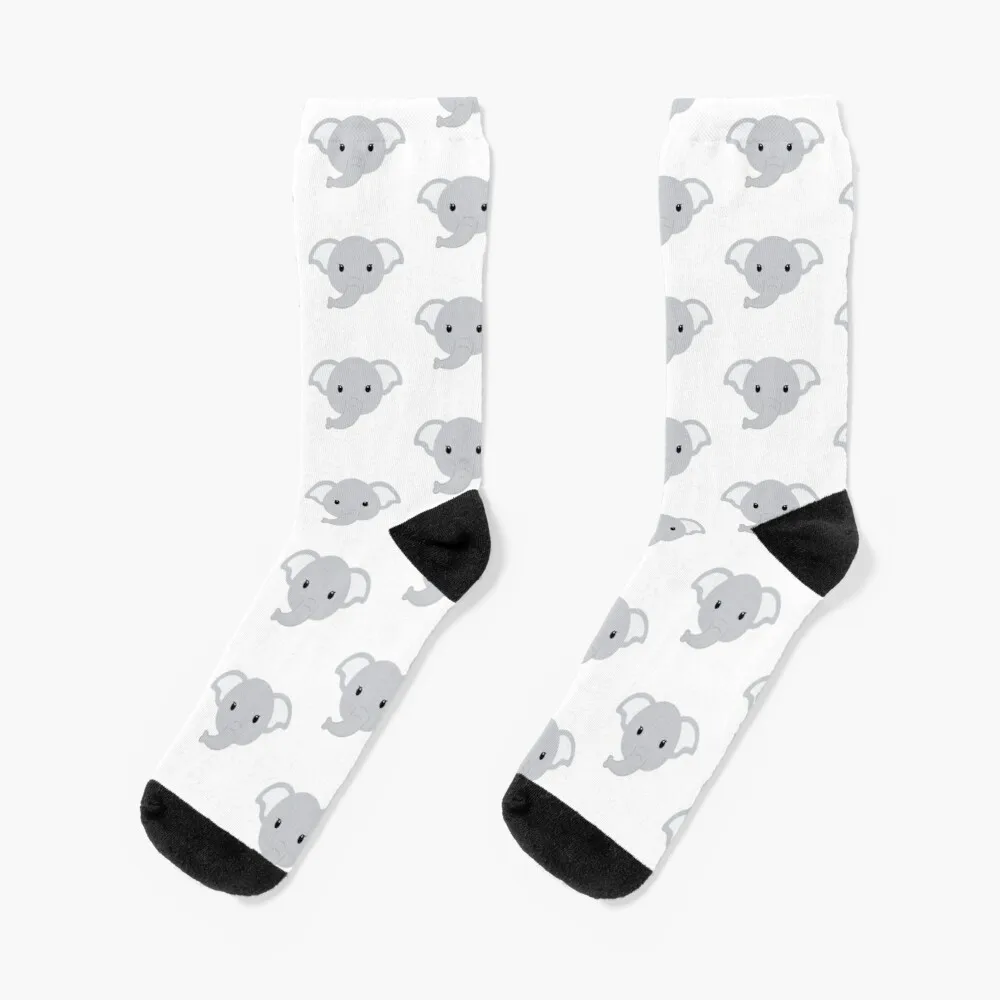 

Cute gray Elephant Socks Sock Christmas Women'S Warm Socks