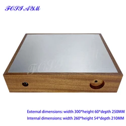 300*60*250mm FOSI AYM Sapele Wood Frame Amplifier Case Solid Wood Preamplifier Case Vacuum Tube Amplifier Chassis Shell DIY Box
