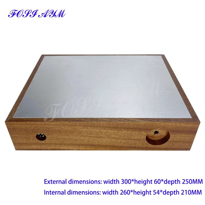 300*60*250mm FOSI AYM Sapele Wood Frame Amplifier Case Solid Wood Preamplifier Case Vacuum Tube Amplifier Chassis Shell DIY Box